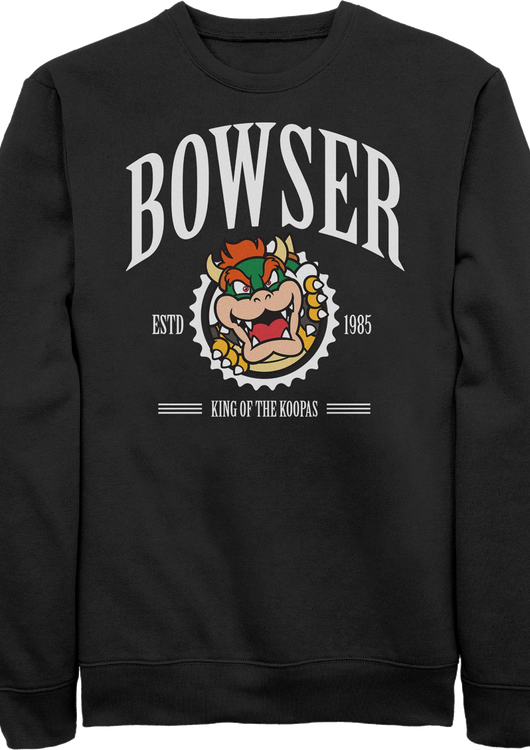 Bowser King Of The Koopas Super Mario Bros. Nintendo Sweatshirt - main product image