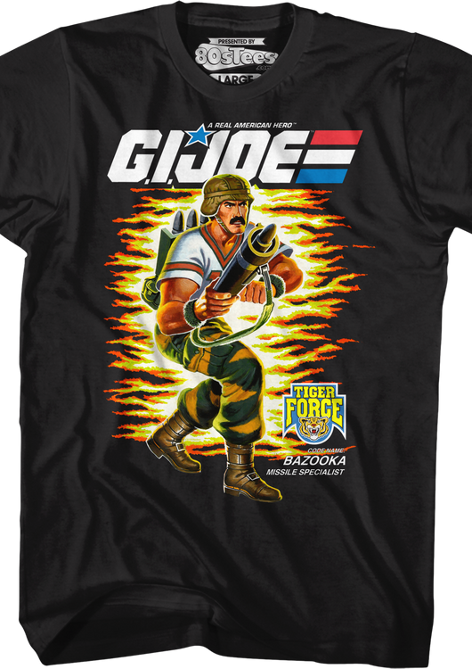 Box Art Bazooka GI Joe T-Shirt - main product image