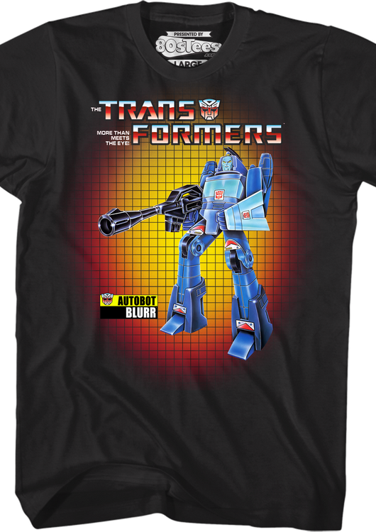 Box Art Blurr Transformers T-Shirt - main product image