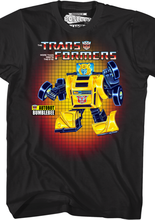 Box Art Bumblebee Transformers T-Shirt - main product image