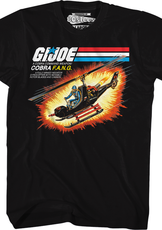 Box Art Cobra F. A. N. G. GI Joe T-Shirt - main product image