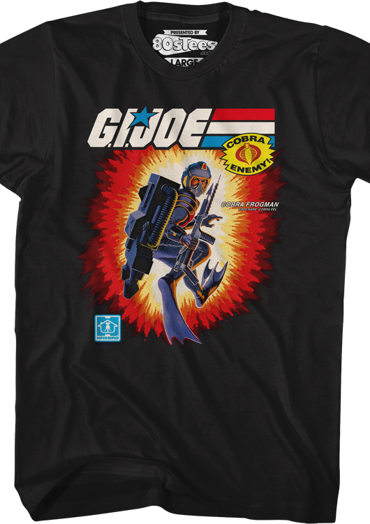 Box Art Cobra Frogman GI Joe T-Shirt - main product image