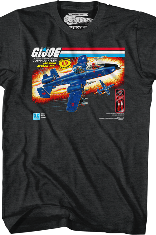 Box Art Cobra Rattler GI Joe T-Shirt - main product image