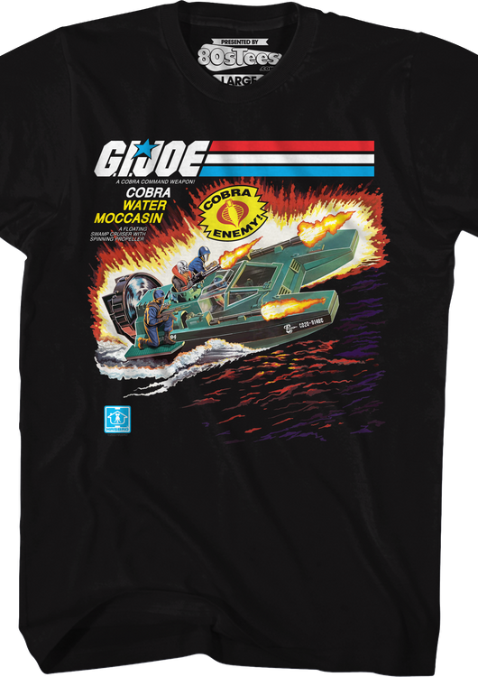 Box Art Cobra Water Moccasin GI Joe T-Shirt - main product image
