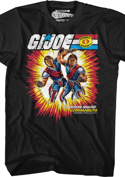 Box Art Crimson Guard Commanders GI Joe T-Shirt - main product image