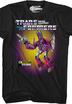 Box Art Cyclonus Transformers T-Shirt