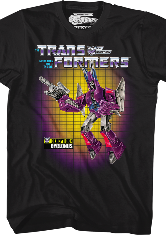 Box Art Cyclonus Transformers T-Shirt - main product image