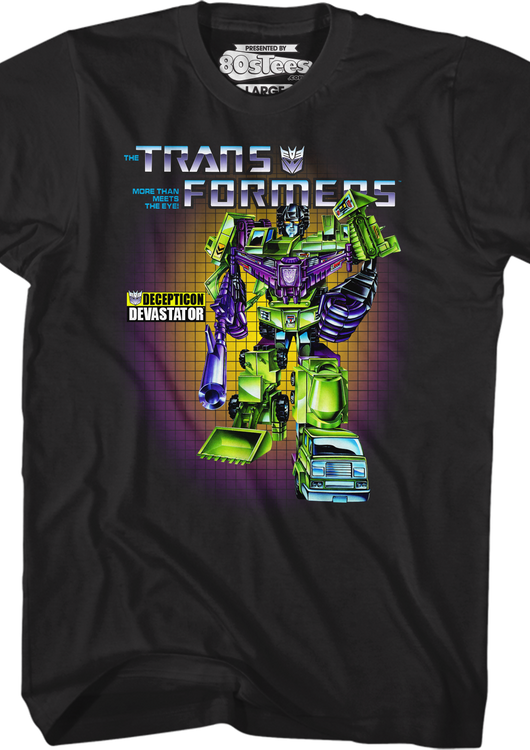 Box Art Devastator Transformers T-Shirt - main product image