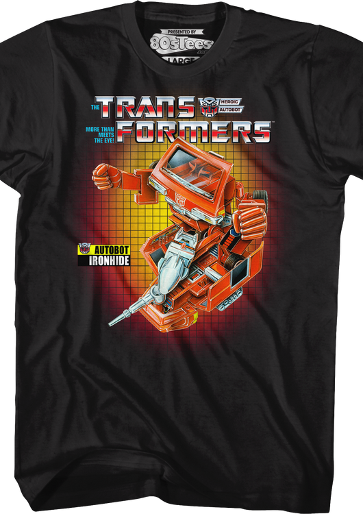 Box Art Ironhide Transformers T-Shirt - main product image