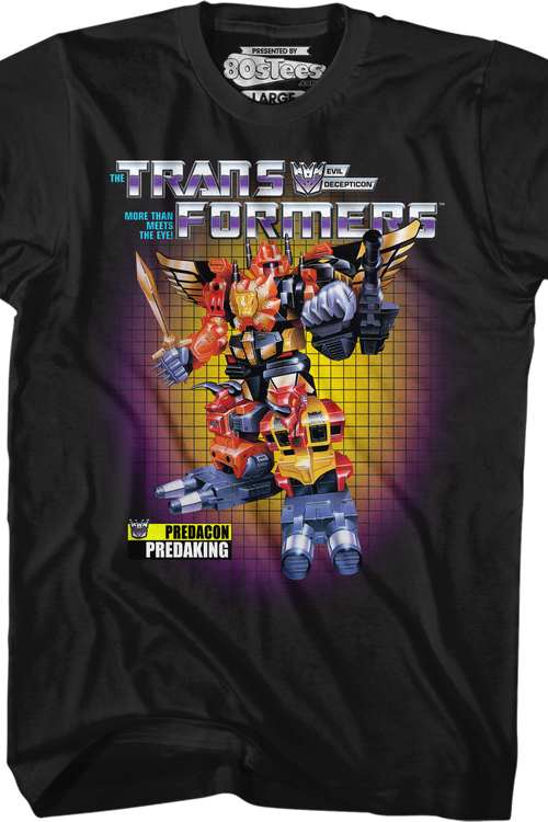Box Art Predaking Transformers T-Shirtmain product image
