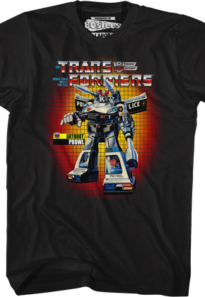 Box Art Prowl Transformers T-Shirt