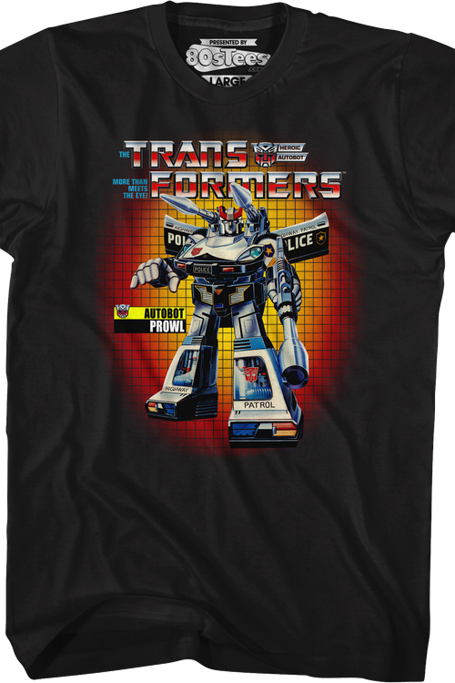 Box Art Prowl Transformers T-Shirtmain product image