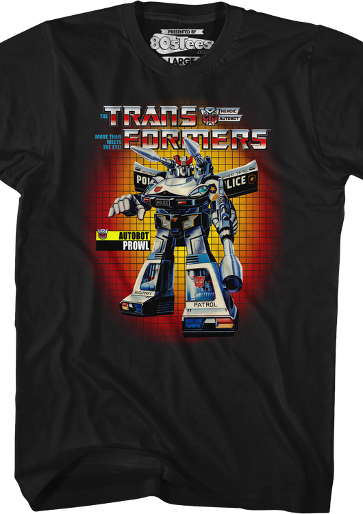 Box Art Prowl Transformers T-Shirt - main product image