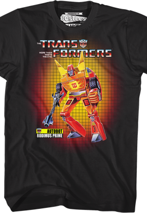 Box Art Rodimus Prime Transformers T-Shirt