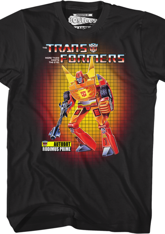 Box Art Rodimus Prime Transformers T-Shirt - main product image