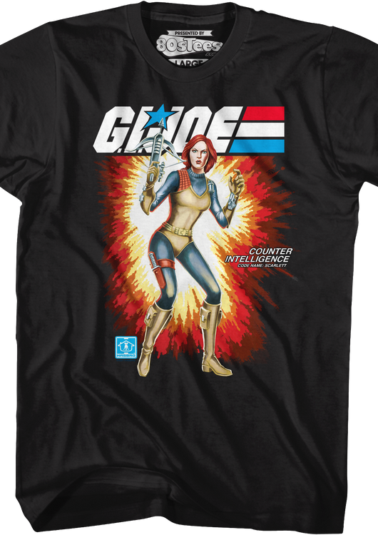 Box Art Scarlett GI Joe T-Shirt - main product image
