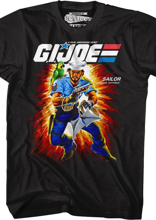 Box Art Shipwreck GI Joe T-Shirt - main product image