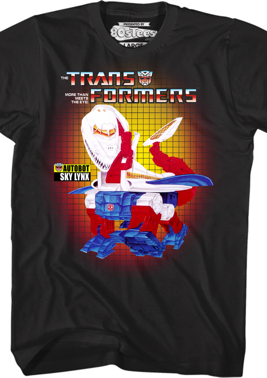 Box Art Sky Lynx Transformers T-Shirt - main product image