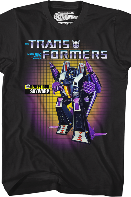 Box Art Skywarp Transformers T-Shirtmain product image