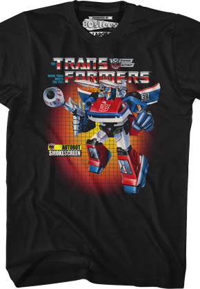 Box Art Smokescreen Transformers T-Shirt