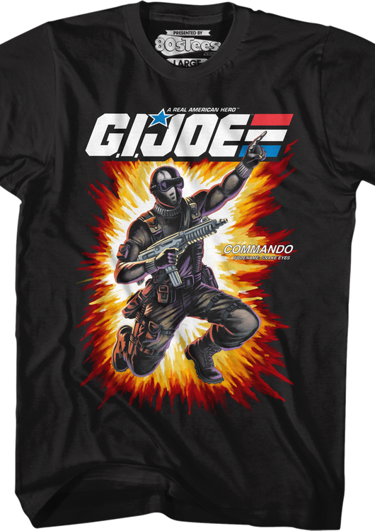 Box Art Snake Eyes GI Joe T-Shirt - main product image
