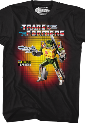 Box Art Springer Transformers T-Shirt