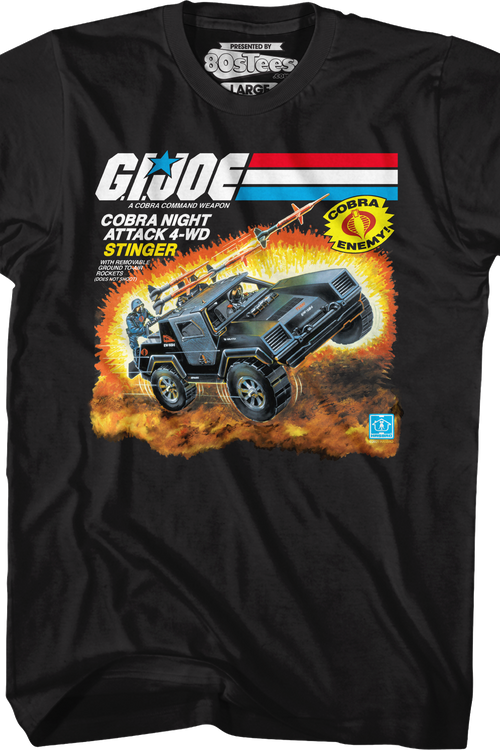 Box Art Stinger GI Joe T-Shirtmain product image