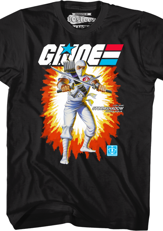 Box Art Storm Shadow GI Joe T-Shirt - main product image