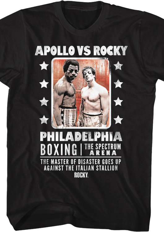 Boxing Poster Apollo vs Rocky T-Shirt - main product image