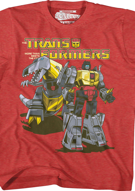 Boys Retro Grimlock Transformers Shirt - main product image