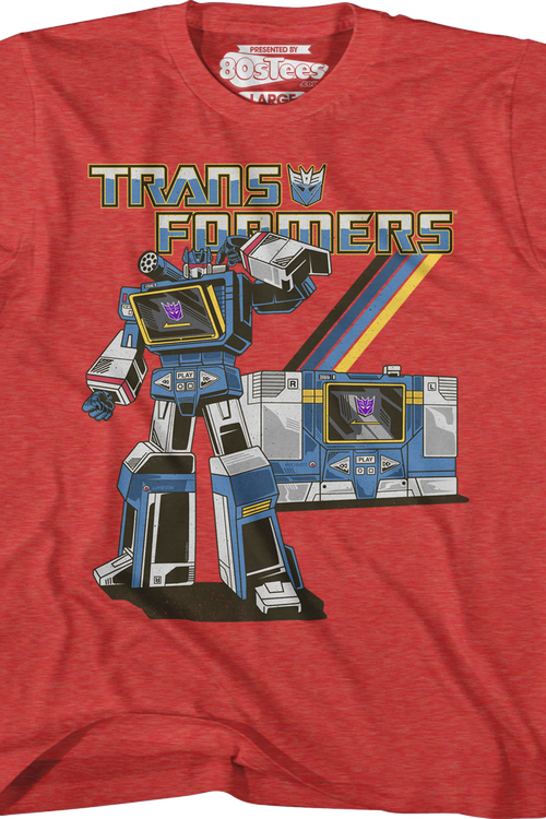 Boys Retro Soundwave Transformers Shirtmain product image