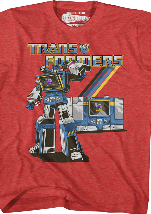 Boys Retro Soundwave Transformers Shirt - main product image