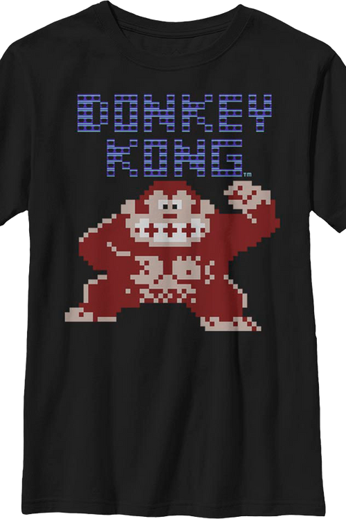Boys Youth 8-Bit Donkey Kong Nintendo Shirtmain product image