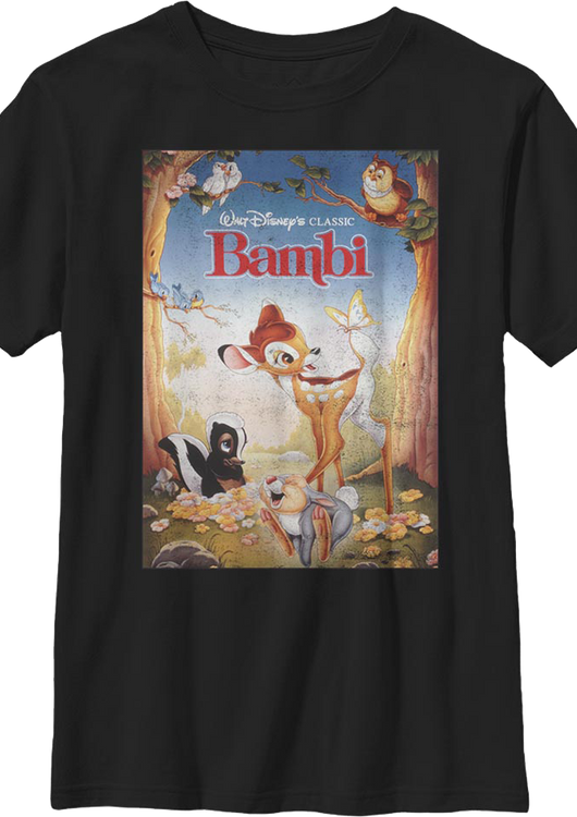 Boys Youth Bambi Poster Disney Shirt - main product image
