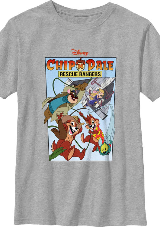 Boys Youth Comic Book Cover Chip 'n Dale Rescue Rangers Shirt - main product image