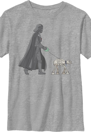 Boys Youth Darth Vader AT-AT Walker Star Wars Shirt