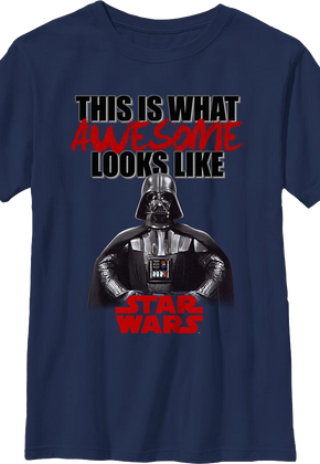 Boys Youth Darth Vader This Is What Awesome Looks Like Star Wars Shirt