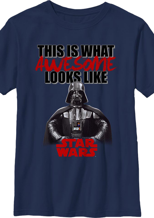 Boys Youth Darth Vader This Is What Awesome Looks Like Star Wars Shirt - main product image
