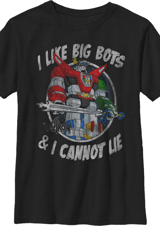 Boys Youth I Like Big Bots & I Cannot Lie Voltron Shirt - main product image