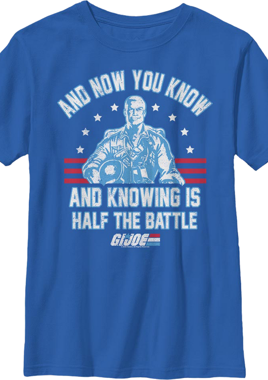 Boys Youth Knowing Is Half The Battle GI Joe Shirt - main product image