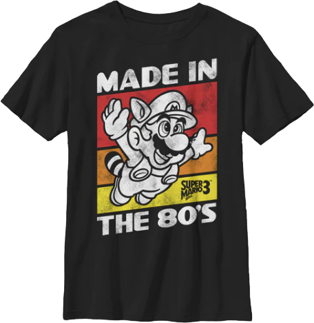 Boys Youth Made In The 80's Super Mario Bros. 3 Shirt - main product image