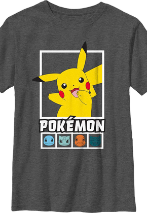 Boys Youth Pikachu And Pals Pokemon Shirt