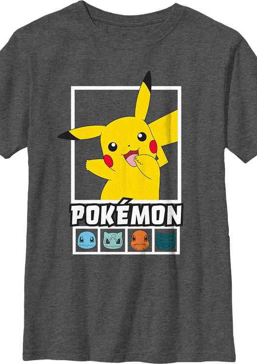 Boys Youth Pikachu And Pals Pokemon Shirt - main product image