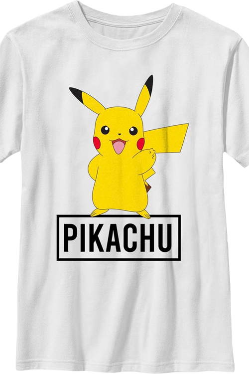 Boys Youth Pikachu Pose Pokemon Shirtmain product image