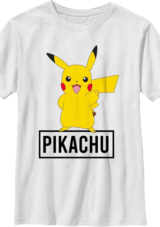 Boys Youth Pikachu Pose Pokemon Shirt - main product image