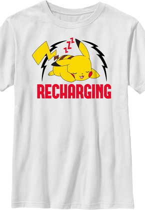 Boys Youth Recharging Pokemon Shirt
