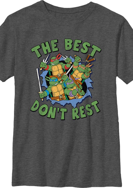 Boys Youth The Best Don't Rest Teenage Mutant Ninja Turtles T-Shirt - main product image