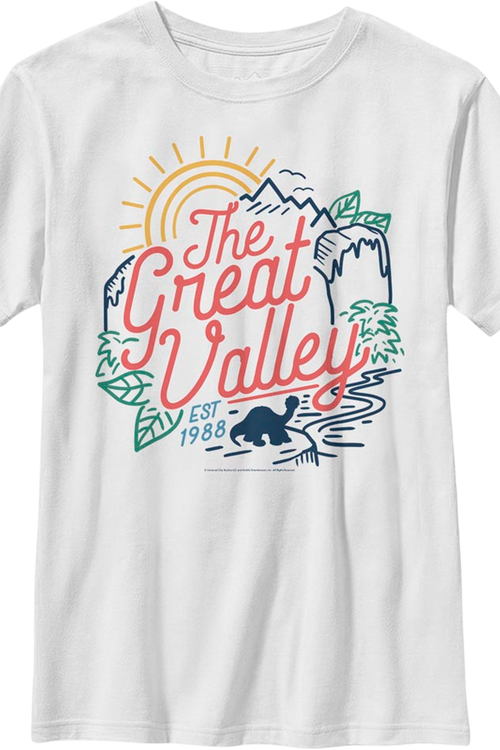 Boys Youth The Great Valley Land Before Time Shirtmain product image