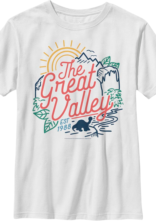 Boys Youth The Great Valley Land Before Time Shirt - main product image