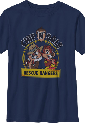 Boys Youth Vintage Logo Chip 'n Dale Rescue Rangers Shirt